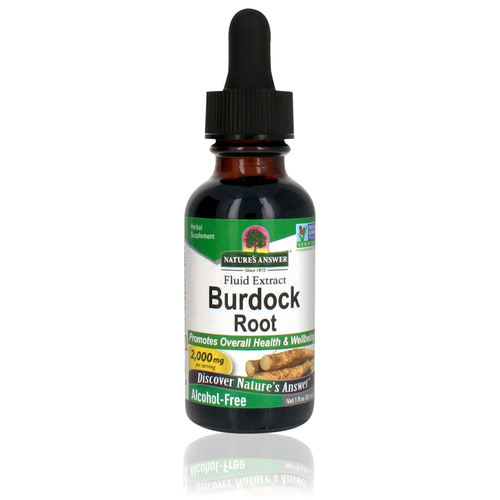 Burdock Kliswortel alcoholvrije tinctuur Green Vitality Kaardeshop Nature's Answer