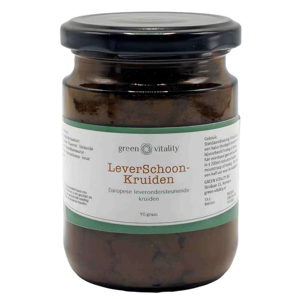 Green Vitality LeverSchoonKruiden (eventueel roeren in rietsuikermelasse) Kaardeshop 70gr