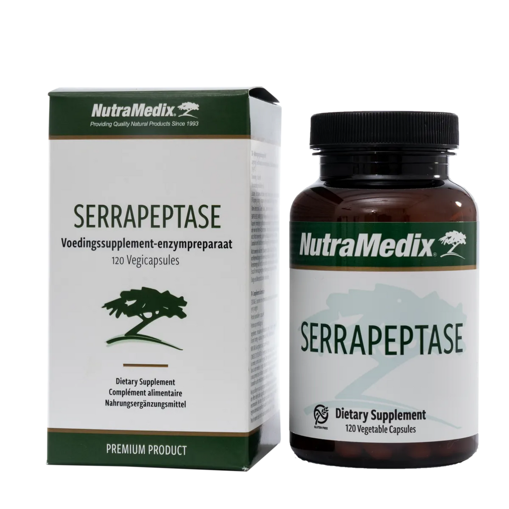 Green Vitality Serrapeptase Nutramedix Kaardeshop 120 vcaps